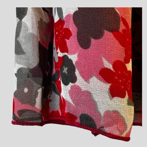 Women’s Floral Skirt Pink Red Size L - Picture 5 of 14